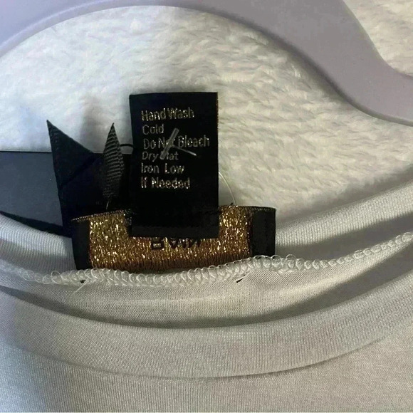 Active Seller! Rain Tee Lace Sleeves White Hem Tie New With Tags - Picture 9 of 11